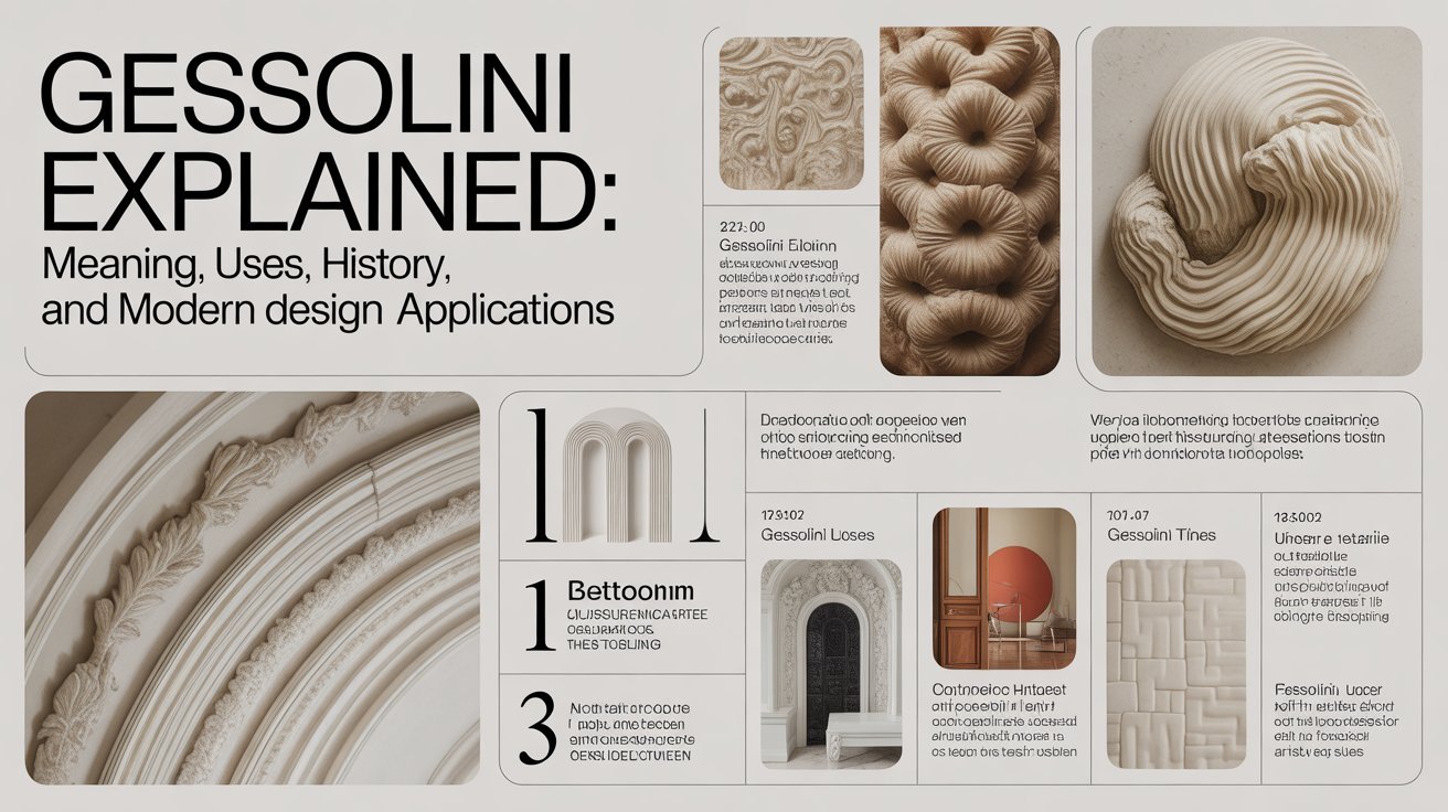 Gessolini Explained: Meaning, Uses, History, and Modern Design Applications
